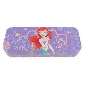 リトルマーメイド アリエル 缶ペン ( パープル ) 20073c ペンケース 筆箱 ふでばこ 缶ペンケース 文具 文房具 ディズニー Disney The Little Mermaid Pencil Case 女の子 キャラクター グッズ 雑貨 インポー
