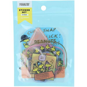 スヌーピー ステッカーセット PNWS2 ( ライトブルー ) 20233 シール 文房具 ステーショナリー キャラクター グッズ 雑貨 SNOOPY かわいい サンスター文具 小学生 中学生 高校生 大人 オフィス S881350