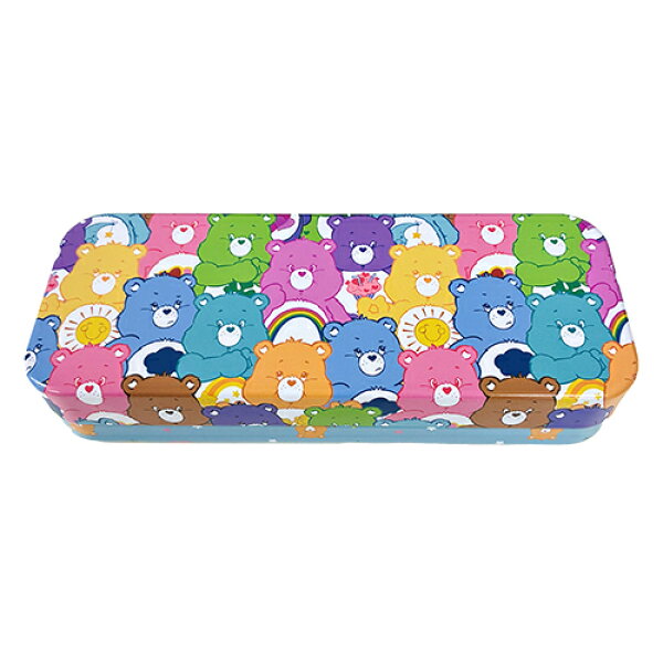 ケアベア 缶ペンケース  ( 集合 ) 21192b ペンケース 筆箱 ふでばこ 缶ペン グッズ 文具 文房具 CareBears Tin Pencil Case キャラクター 雑貨 インポート 輸入