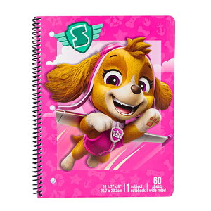 �p�E�p�g���[�� �����O�m�[�g 3�� 60�V�[�g ( �X�J�C ) 21223 �m�[�g �����O ���[�� ���� �X�e�[�V���i���[ �r�� �L�����N�^�[ �O�b�Y Paw Patrol Skye College Ruled 1 Subject Notebook 60 Sheets �A�� 81806