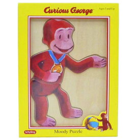 おさるのジョージ 着せ替えウッドパズル 6 Curious George パズル Moody Puzzle インポート メール便不可【10p】