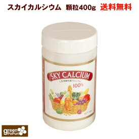 植物性L型乳酸発酵カルシウム　スカイフード 「スカイカルシウム」　顆粒400g　【送料無料】