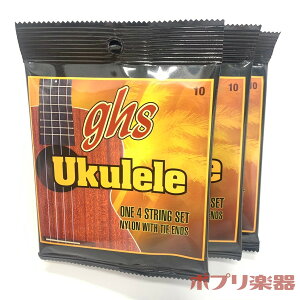 GHS 10 Standard Ukulele Clear Nylon �E�N�������Z�b�g 3�Z�b�g �N���A�i�C����