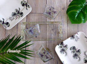 ポーセラーツ 転写紙 【セット割】グリーンリーフ転写紙 モンステラ&ヤシの葉 白磁&ガラス用※20%OFFポーセラーツ ポーセリンアート用 かわいい ポーセラーツ転写紙 花転写紙 水彩画風