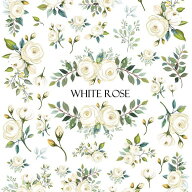 ポーセラーツ 転写紙 【白磁用】WhiteRose ホワイトローズ転写紙 ポーセラーツ ポーセリンアート用 かわ…