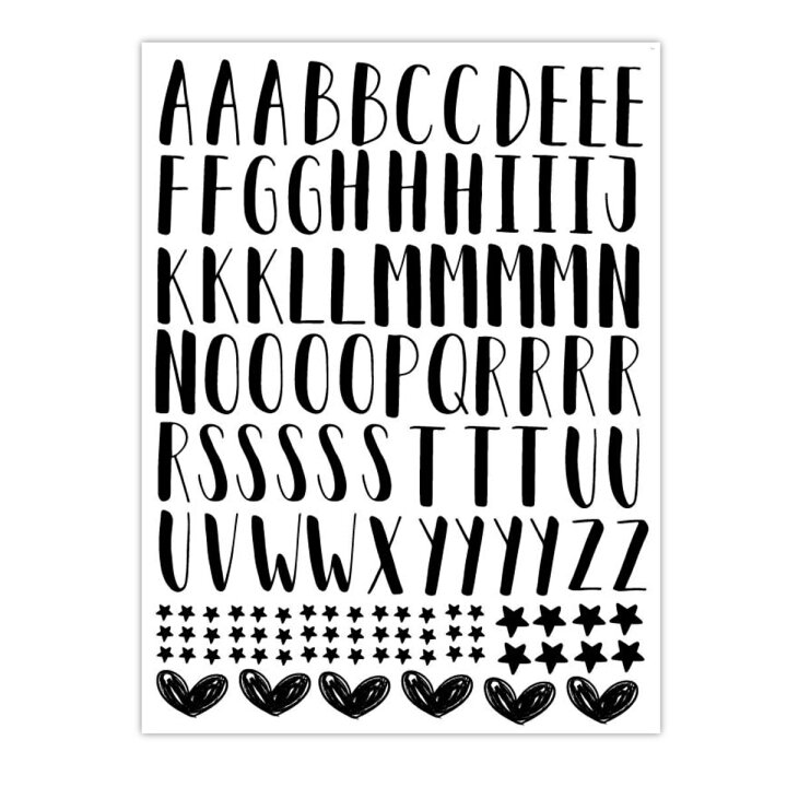 Relaxalphabet Sサイズ 手書きアルファベット ポーセラーツ ポーセリンアート用 かわいい オシャレ ポーセリン イニシャル スーパーセール