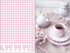 ポーセラーツ 転写紙 【白磁用】ギンガムチェック転写紙 さくらピンク(限定カラー) ポーセラーツ ポーセリンアート用転写紙 転写シート ポーセリン アート ポーセラーツ転写紙 チェック