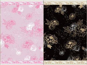 ポーセラーツ 転写紙 【白磁用・セット割】芍薬の宵・漆黒&桃花色 転写紙 ※お得なセット20%オフ(ポーセラーツ ポーセリンアート 和柄 花柄 転写紙 シャクヤク ピオニー) 和モダン ポー