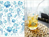 ポーセラーツ 転写紙 【ガラス用】jellyfish転写紙 海月 クラゲ （ポーセラーツ 転写紙 ポーセリアート …