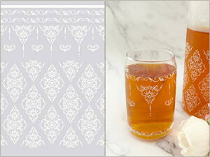 ポーセラーツ 転写紙 【ガラス用】装飾エレガント転写紙(ポーセラーツ ポーセリンアート ダマスク 転写紙) ポーセリン ポーセラーツ転写紙 転写紙 モダン転写紙