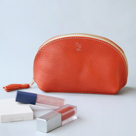 本革ポーチ 小物入れ ポーチ 革 小さめ レザーポーチ メンズ レディース ブランド ポルコロッソ 化粧ポーチ ミニ 名入れ 名前入れイタリアンレザー 日本製 大人 女性 娘 男性 ギフト 母の日 誕生日プレゼント 革婚式 [sokunou]