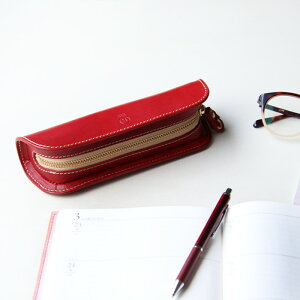 ペンケース 革 名入れ 筆箱 筆入れ 本革 栃木レザー レザー 大人 日本製 シンプル ブランド ポルコロッソ メンズ レディース おしゃれ ギフト 革婚式 プレゼント 入学祝い 就職祝い 誕生日 父