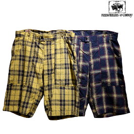 【送料無料】 FREEWHEELERS（フリーホイーラーズ） “BUSHMASTER/ブッシュマスター” Vintage Cotton/Linen Check #1922006 メンズ ショートパンツ アメカジ チェック