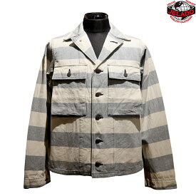 【送料無料】 JELADO（ジェラード） PIRATE OF BLUE DYE “Sea Rover Coat/シーローバーコート” AG41429 メンズ シャツジャケット アウター アメカジ ボーダー 日本製