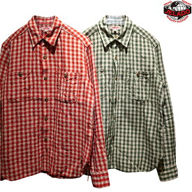 【送料無料】 JELADO（ジェラード） BASIC COLLECTION “Railroader Shirt/レイルローダーシャツ” JP51104 メンズ ワークシャツ アメカジ リネンチェック 日本製