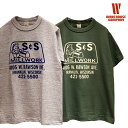 【送料無料】 WAREHOUSE（ウエアハウス） プリントTシャツ Lot.4601 “S&S” メンズ アメカジ ビンテージレプリカ シャドウボーダー フロッキープリント 丸胴 日本製