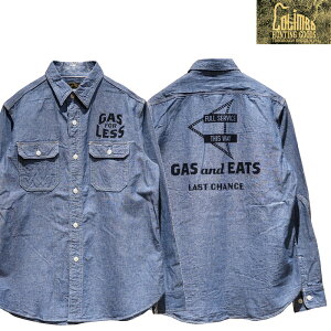 �y���������z COLIMBO�i�R�����{�j �gHILLHEAD WORK SHIRT GAS FOR LESS/�q���w�b�h���[�N�V���c �K�X�t�H�[���X�h ZB-0317 �����Y �A���J�W �V�����u���[ ���[�N�V���c �J�X�^�� ���{��