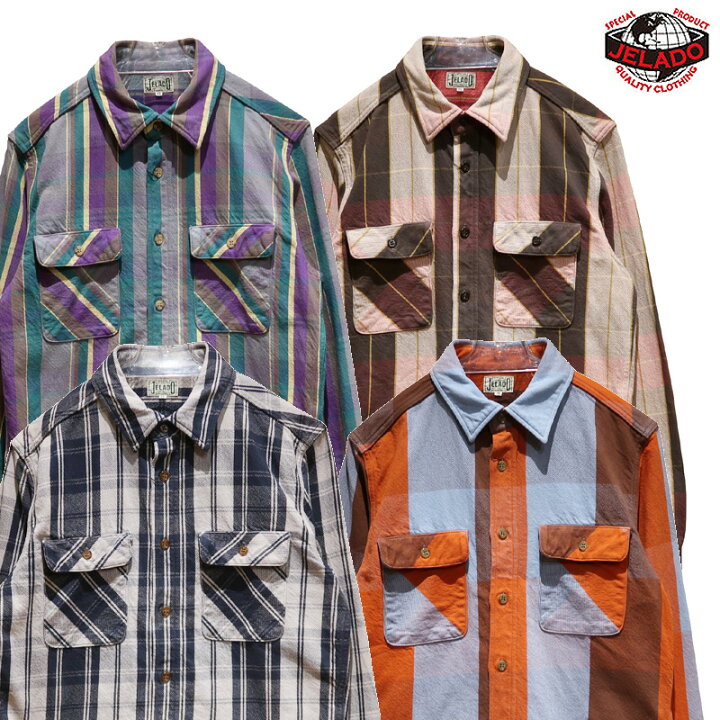 楽天市場】【送料無料】 JELADO（ジェラード） “UNION WORKER SHIRT 