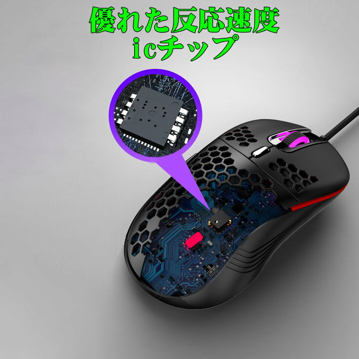 楽天市場】ゲーミングマウス マウス 超軽量 在宅勤務 有線 mouse USB 