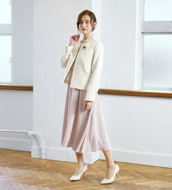 スーツ レディース ワンピース セレモニースーツ 2点セット ( ジャケット ワンピース ) ママスーツ フォーマル フォーマルスーツ 卒業式 卒園式 入学式 入園式 ママ 母 コーデ 30代 40代 ツイード 袖あり