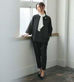 スーツ レディース パンツスーツ セレモニースーツ 3点セット ( ジャケット トップス パンツ ) ママスーツ フォーマル フォーマルスーツ 卒業式 卒園式 入学式 入園式 ママ 母 コーデ 30代 40代 ブラック ネイビー ベージュ 黒 紺