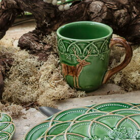 ポルトガルを代表する陶器メーカー　ボルダロピニェイロのテーブルウエア　南欧の豊かなライフスタイルをご家庭に！　バスク　マグカップ　おしゃれなポルトガル食器　レンジOK　食洗器OK