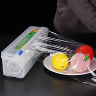 食品用ラップスライドカッター スライドカッタークリングフィルムラップディスペンサー付きホームフード…