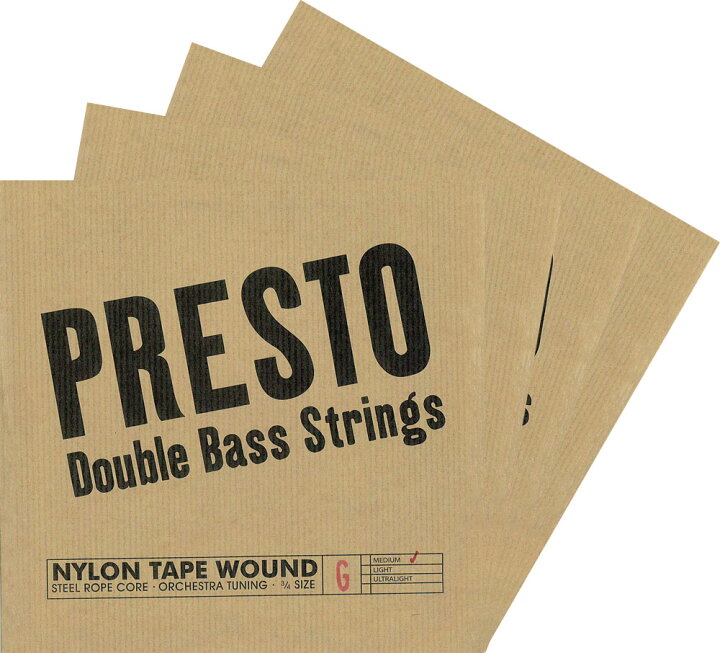 楽天市場】【Presto】Nylonwound プレスト コントラバス弦 SET 