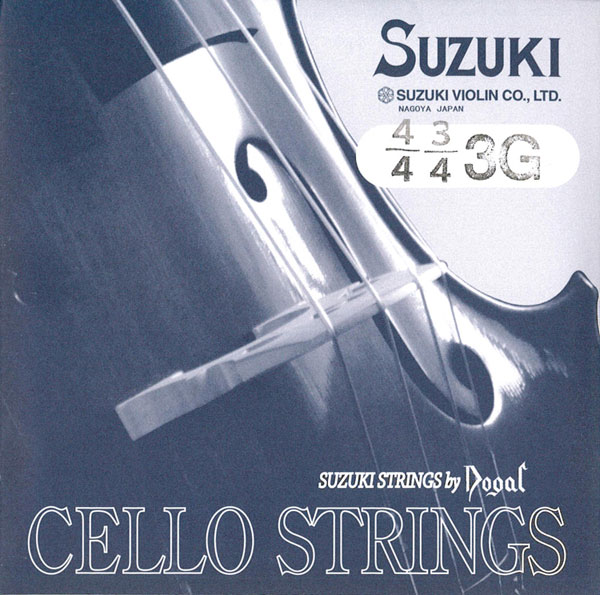 《週末限定タイムセール》 リニューアルしました Suzuki スズキ チェロ弦 セール品 各サイズ 3G Dogal