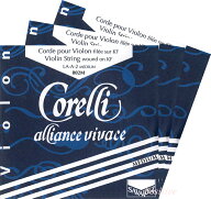【Corelli Alliance Vivace】コレルリ アリアンスヴィヴァーチェ バイオリン弦 2A、3D、4G セット