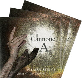 【Larsen Il Cannone Medium】ラーセン　イルカノーネミディアムバイオリン弦　2A・3D・4G　SET