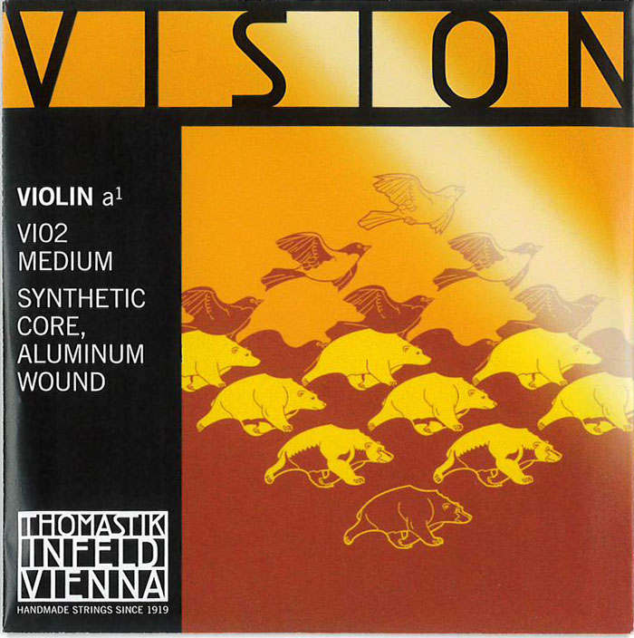 華麗 ヴィジョン バイオリン弦 2A VI02 4~1 2サイズ