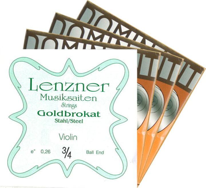 楽天市場 ポジティブおすすめ バイオリン弦セット ゴールドブラカット 0 26 ドミナント 分数サイズ ポジティブ