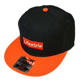 【SALE/セール】ミュージック MUSICK LIFESTYLE BOX LOGO SNAPBACK CAP CAP BLACK×ORENGE×ORENGE/ブラック×オレンジ×オレンジ スナップバック キャップ 帽子