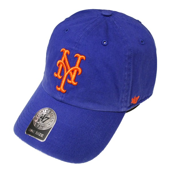 最大97％オフ 即納 最大90％オフ！ HIP-HOP STREET ヒップホップ ストリート LA NY BAYAREA フォーティーセブン '47 ニューヨークメッツ NEW YORK 6パネルキャップ CLEAN ROYAL ロイヤル UP METS 帽子