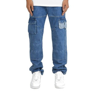 �~�j�}�� mnml V244 CARGO DENIM PANTS BLUE / �u���[ �f�j�� �J�[�S�p���c �X�g���b�`