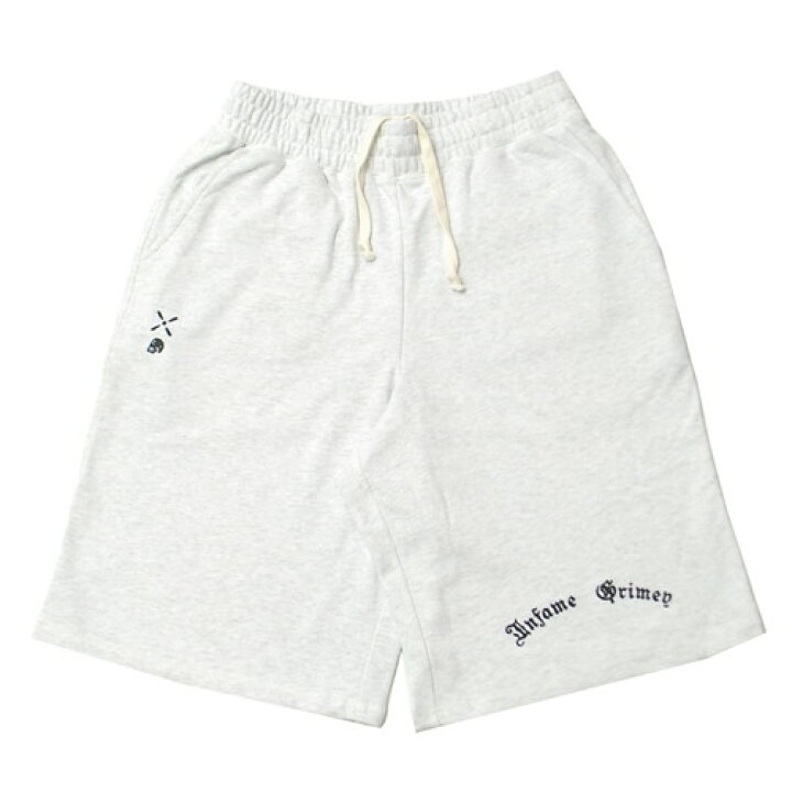 楽天市場】グライミー GRIMEY CAUSING PANIC BAGGY SWEAT SHORTS ASH Grimey グライミーハーフパンツ