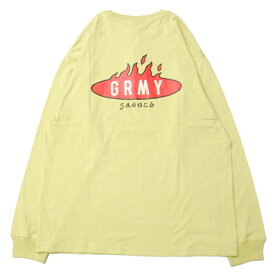 グライミー GRIMEY BURN IN FLAMES L/S T-SHIRTS KHAKI / カーキ Tシャツ 長袖