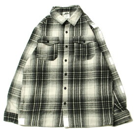 WEIV LA PORTER SOFT FLANNEL SHACKET WHITE × BLACK / ホワイト × ブラック シャツ 長袖 シャケット チェック