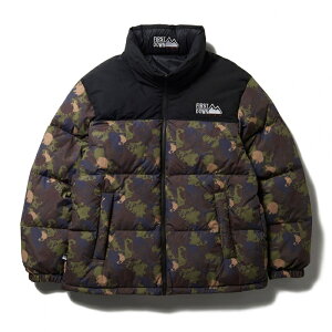 �t�@�[�X�g�_�E�� FIRST DOWN BUBBLE DOWN JACKET MICROFTR CAMO / �J�� �o�u�� �_�E�� �W���P�b�g �}�C�N���t�g