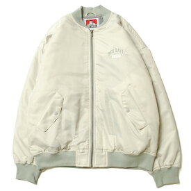 【SALE/セール】ベン デイビス BEN DAVIS LETTERED MA-1 JACKET LIGHT GRAY / ライト グレー ナイロン ジャケット