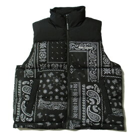 ベン デイビス BEN DAVIS BD PUFFER VEST PAISLEY / ペイズリー 中綿 ベスト