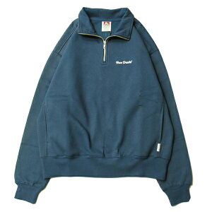 �x�� �f�C�r�X BEN DAVIS HEAVY HALF ZIP SWEAT BLUE GRAY / �u���[�O���[ �n�[�t�W�b�v �X�E�F�b�g �g���[�i�[