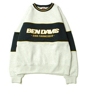 �x�� �f�C�r�X BEN DAVIS PLAYERS CREW SWEAT ASH / �A�b�V�� �N���[ �X�E�F�b�g �g���[�i�[