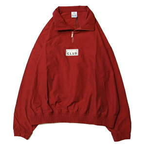 �v���N���u PRO CLUB COMFORT COTTON / NYLON HALF ZIP TRACK JACKET BURGUNDY / �o�[�K���f�B�[ �i�C���� �n�[�t�W�b�v �g���b�N �W���P�b�g