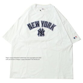 MLB オフィシャル MLB OFFICIAL NEW YORK YANKEES EMBLEM LOGO S/S Tシャツ WHITE / ホワイト 半袖 シャツ ニューヨーク ヤンキース