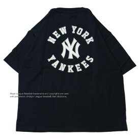 MLB オフィシャル MLB OFFICIAL NEW YORK YANKEES BACK CIRCLE S/S Tシャツ NAVY / ネイビー 半袖 シャツ ニューヨーク ヤンキース