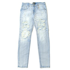 ���B�N�g���A�X VICTORIOUS LA DL1119 RIP & REPAIR STRETCH DENIM SLIM PANTS LIGHT INDIGO / ���C�g �C���f�B�S �X���� �f�j�� �p���c �X�g���b�`
