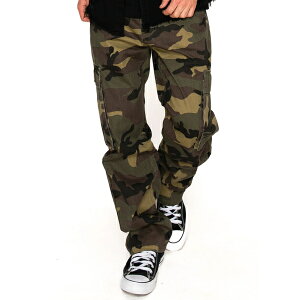 ���B�N�g���A�X VICTORIOUS LA DL1583 BAGGY FIT CARGO CAMO PANTS WOODLAND CAMO / �E�b�h�����h�J�� �o�M�[ �f�j�� �p���c