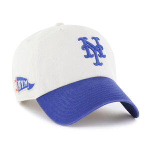 �t�H�[�e�B�[�Z�u�� '47 NEW YORK METS GRAND STAND CLEAN UP CAP BONE × ROYAL / �{�[�� × ���C���� �j���[���[�N ���b�c �N���[���i�b�v �L���b�v �X�q
